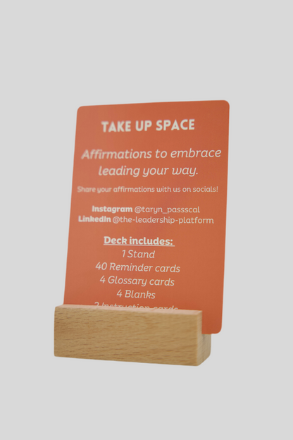 Take Up Space Affirmation cards