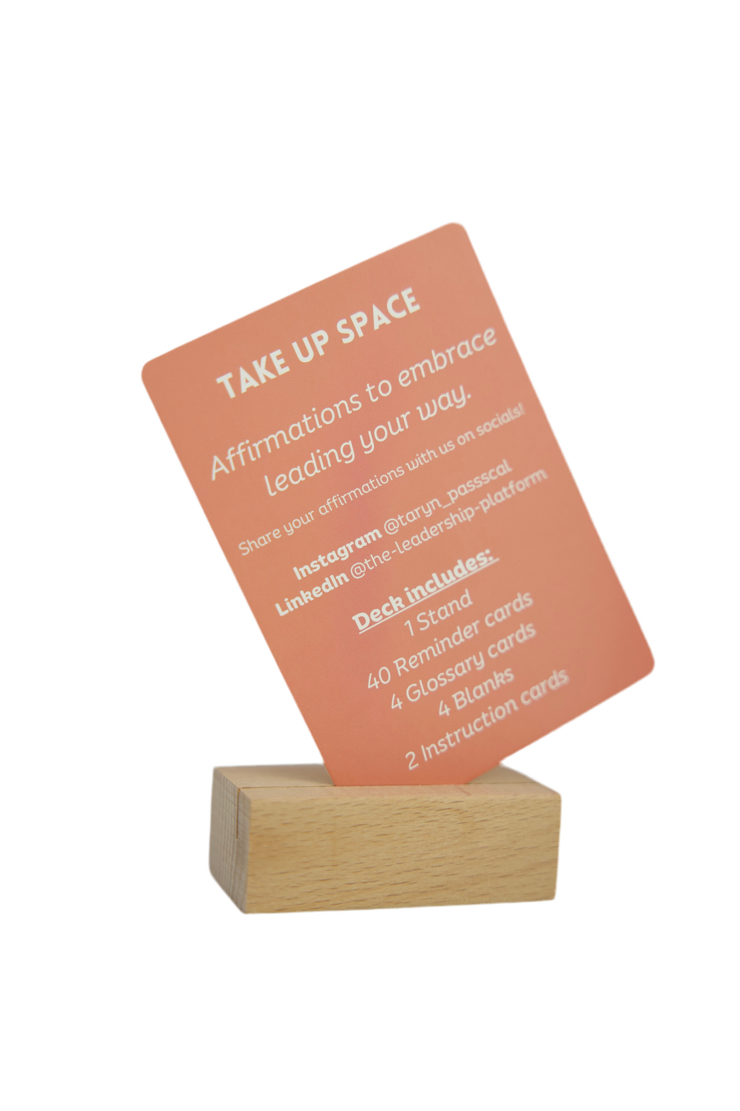 Take Up Space Affirmation cards